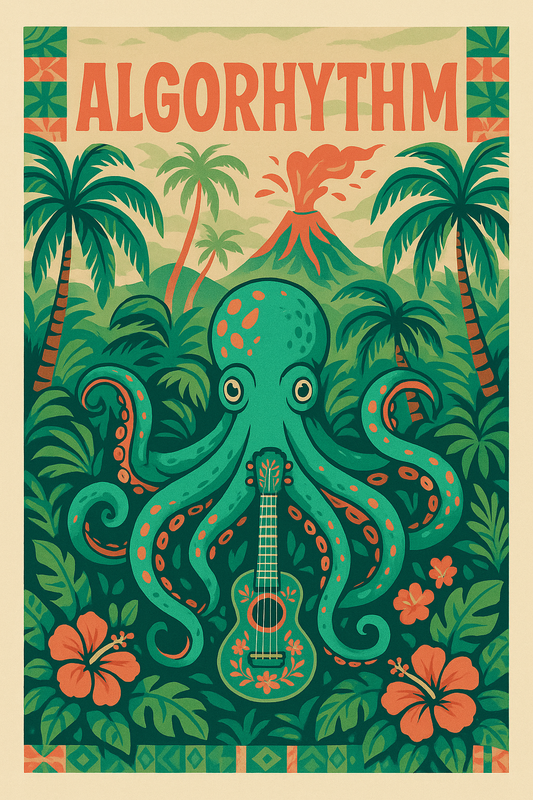 Aloha Octopus Poster